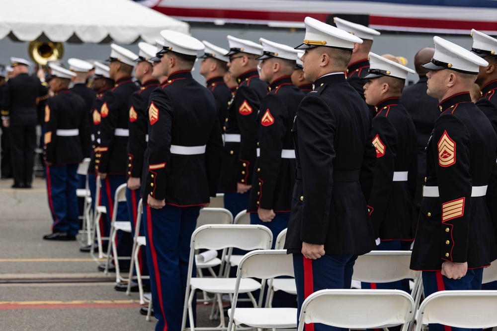 Marines attend USS John L. Canley commissioning ceremony