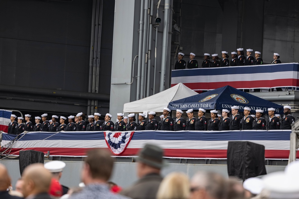 Marines attend USS John L. Canley commissioning ceremony