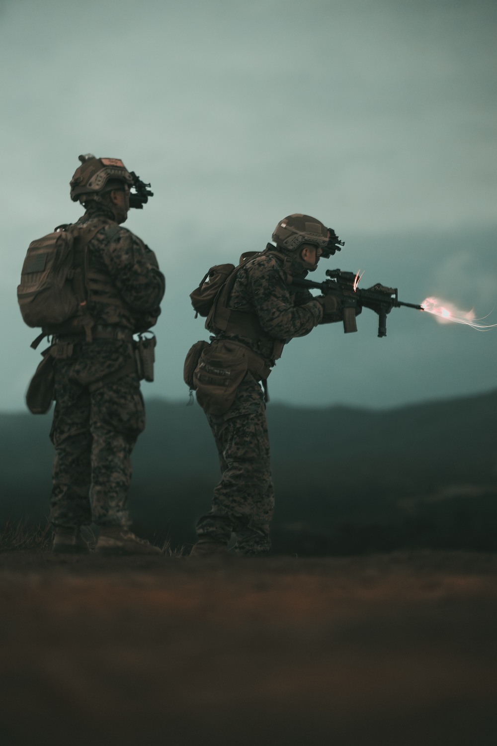 5th ANGLICO | Marine Corps Combat Marksmanship Program Night Live Fire Range