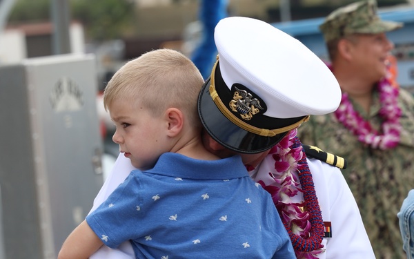 USS William P. Lawrence returns to Pearl Harbor.