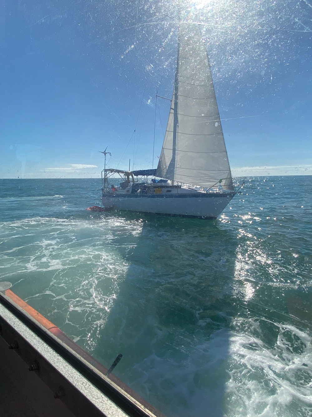 Coast Guard rescues 2 from sinking boat offshore Sabine, Texas