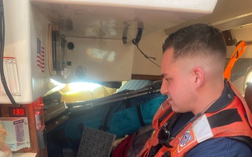 Coast Guard rescues 2 from sinking boat offshore Sabine, Texas