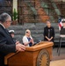 SECNAV Del Toro  participates in a ship naming ceremony.