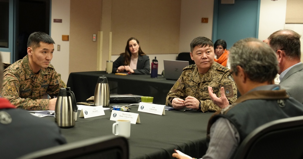 Strengthening international security cooperation: Mongolian Armed Forces visit Ted Stevens Center for Arctic Security Studies