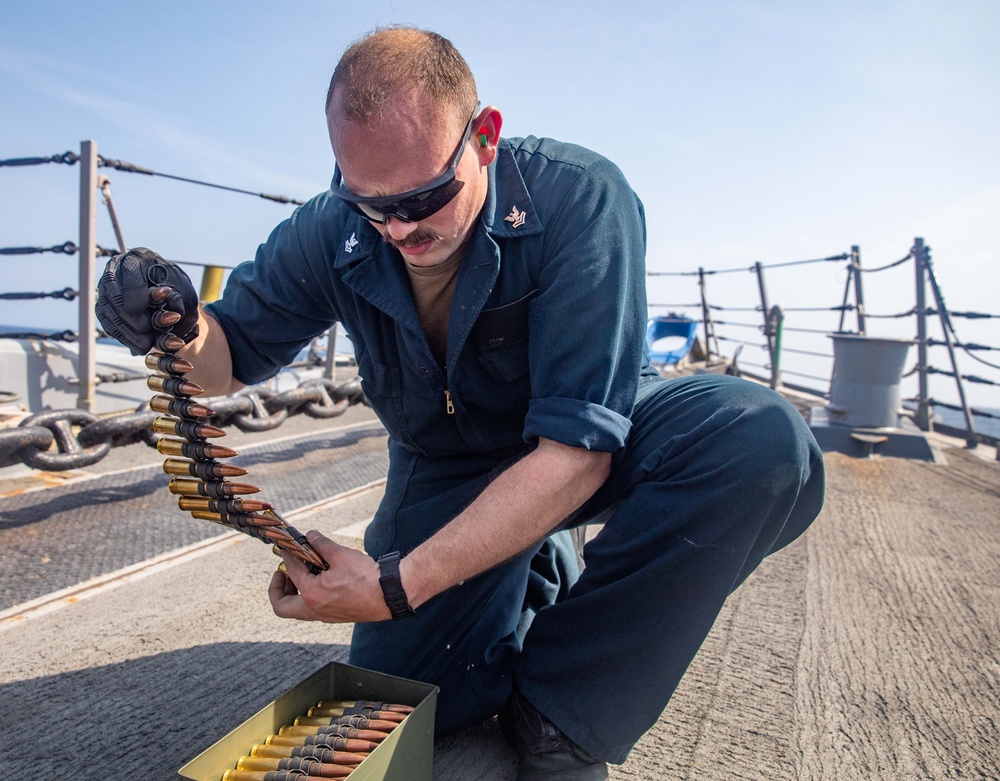 USS Gravely (DDG 107) Conducts Weapons Training