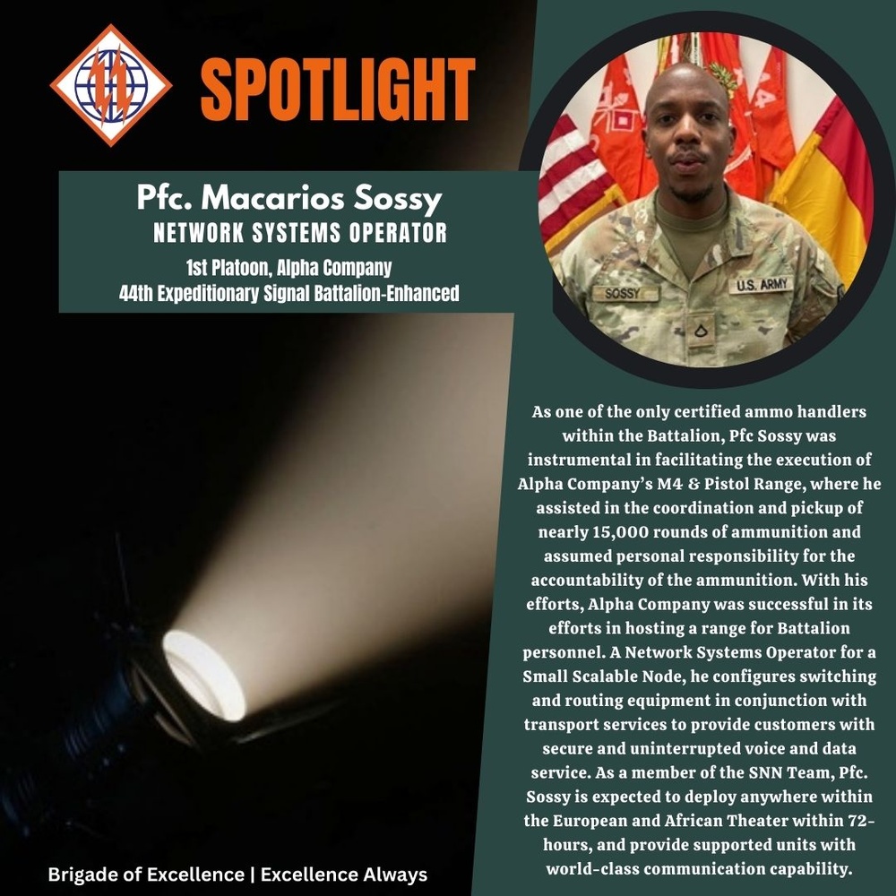 2d TSB Spotlight: Pfc. Macarios Sossy
