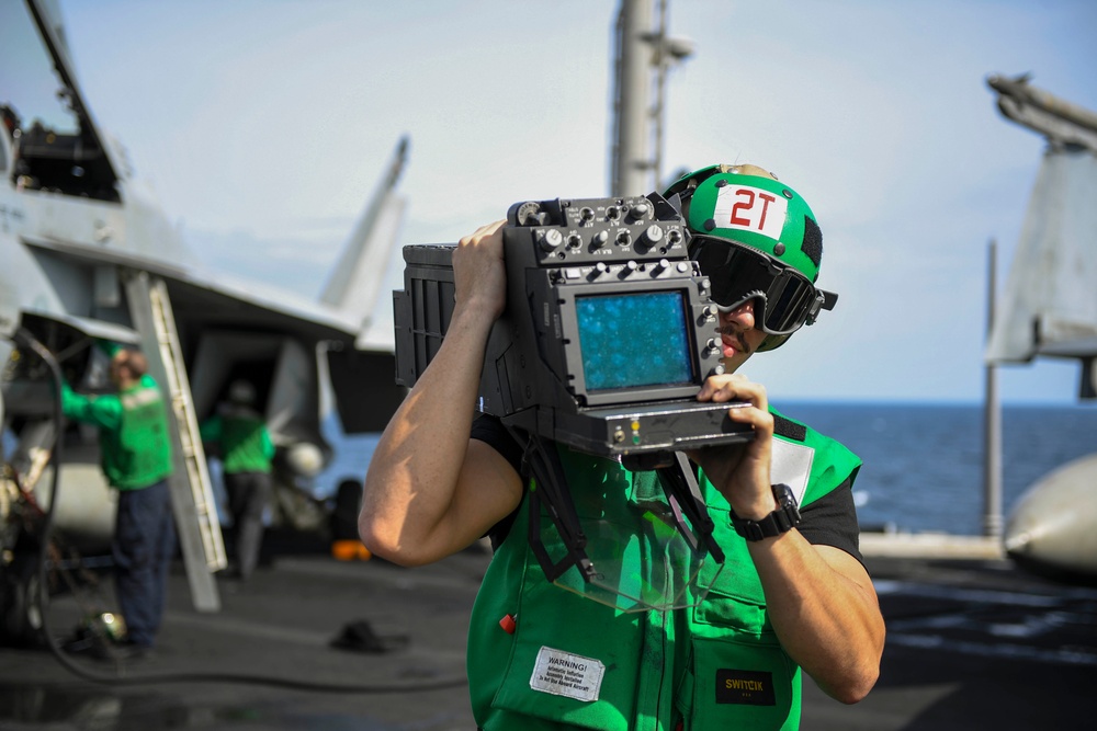 USS Dwight D. Eisenhower Conducts Routine Operations in the Red Sea