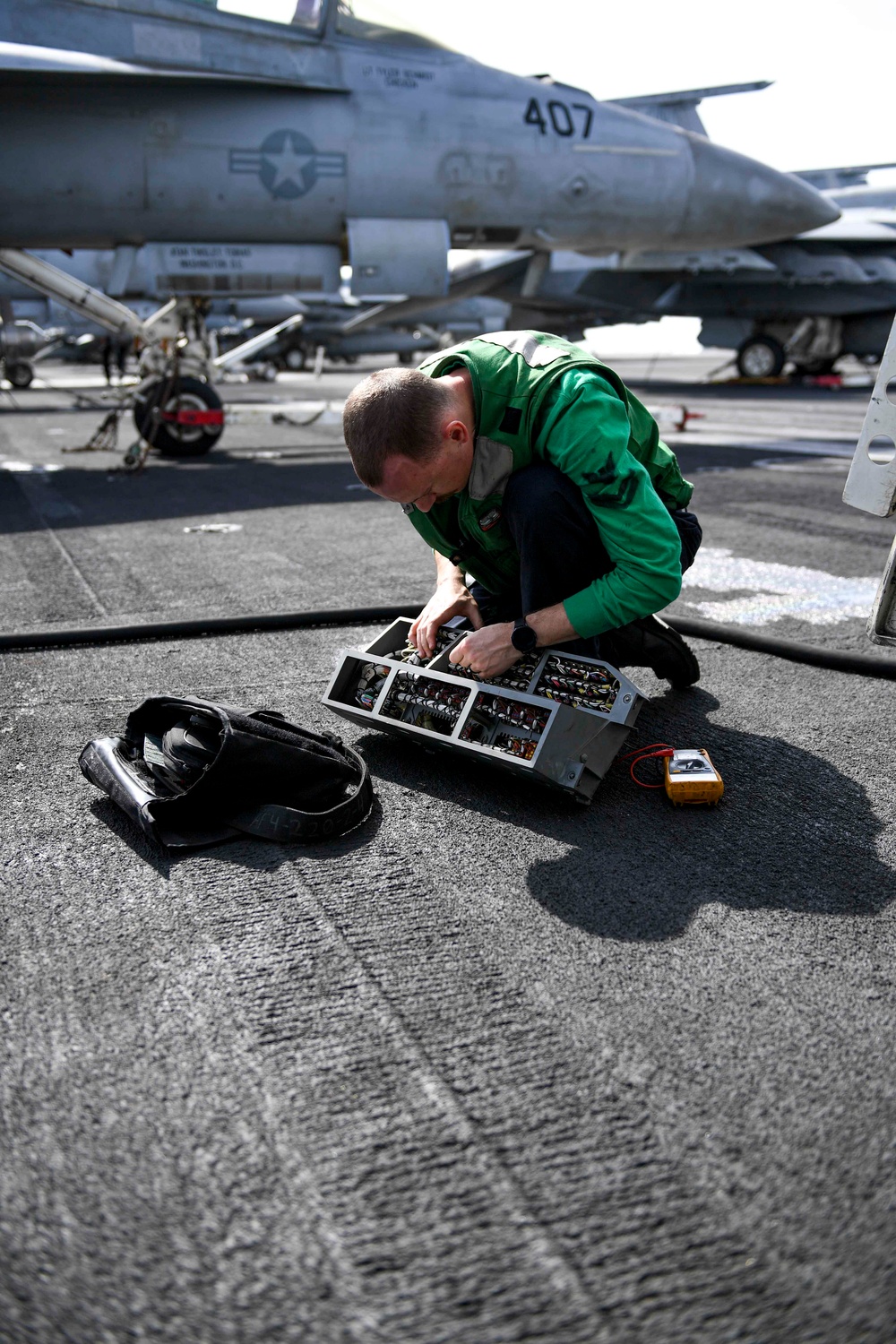 USS Dwight D. Eisenhower Conducts Routine Operations in the Red Sea