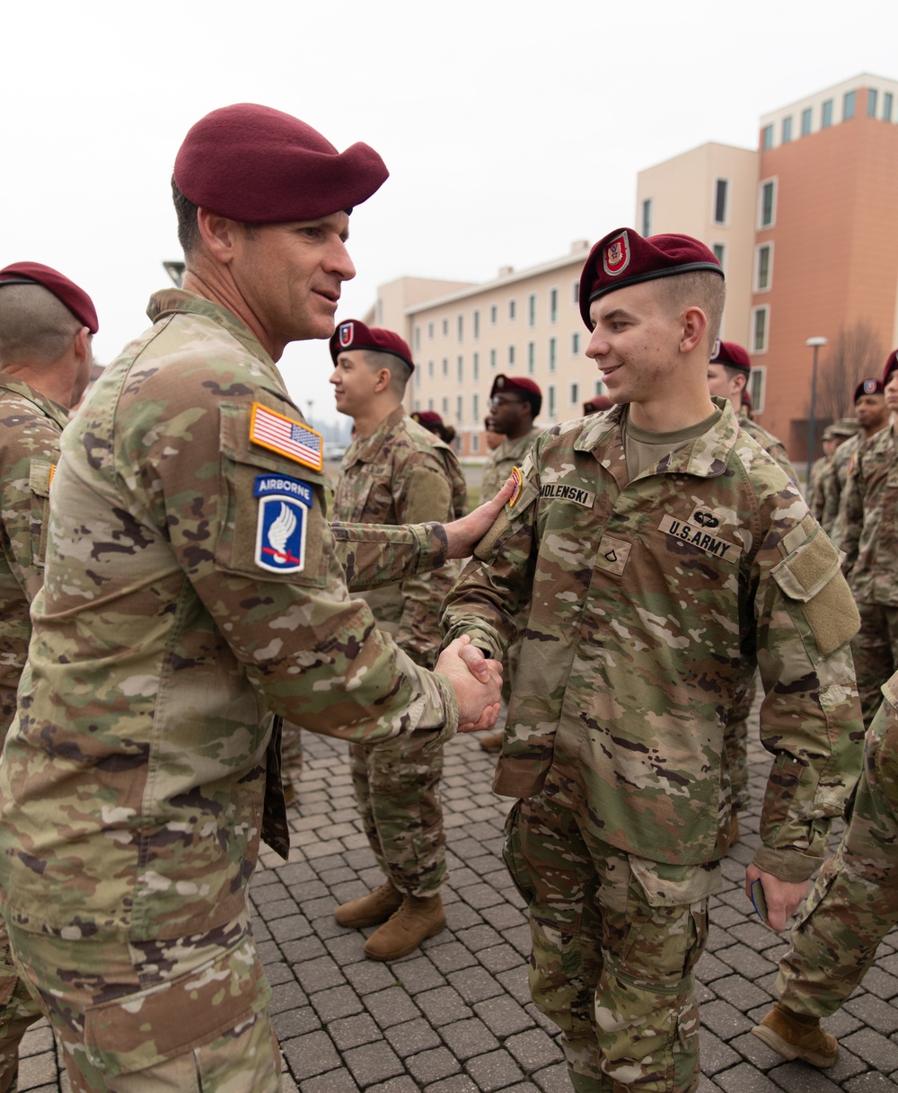 173rd Newcomers Patching Ceremony