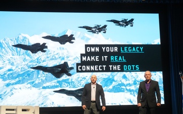 James Bieryla and Kevin Price conducts their talk titled, &quot;Amplifying Warfighter Culture,&quot; at the Air Force Research Laboratory's Inspire event