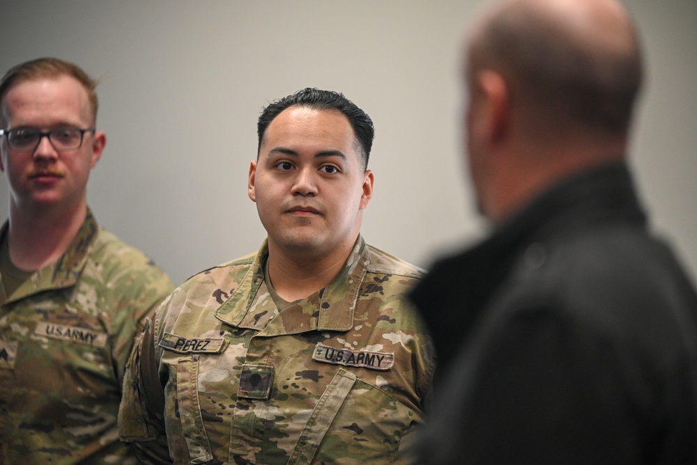 10th AAMDC Command Sergeant Major visits the 11th Missile Defense Battery