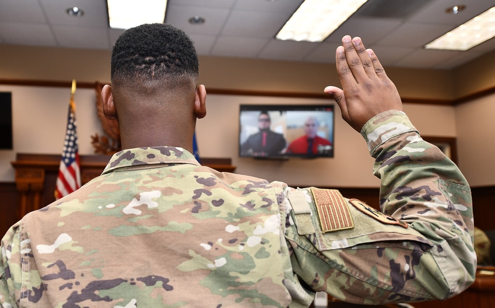 JA naturalizes Airman in record time