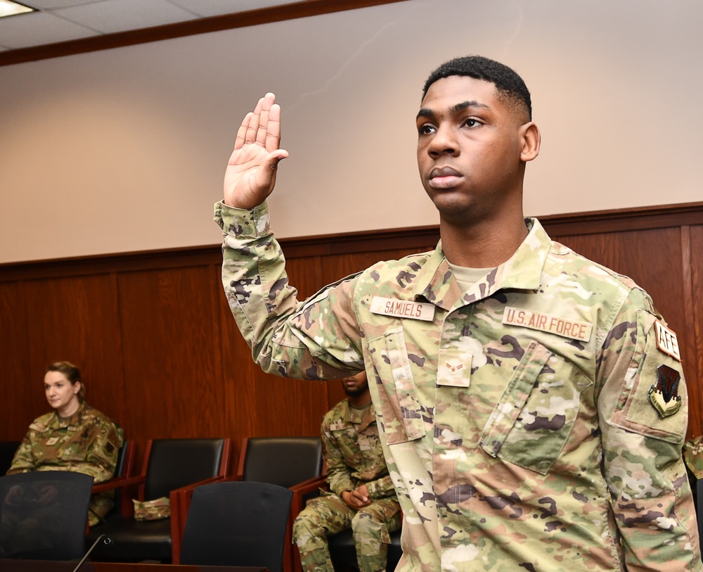 JA naturalizes Airman in record time