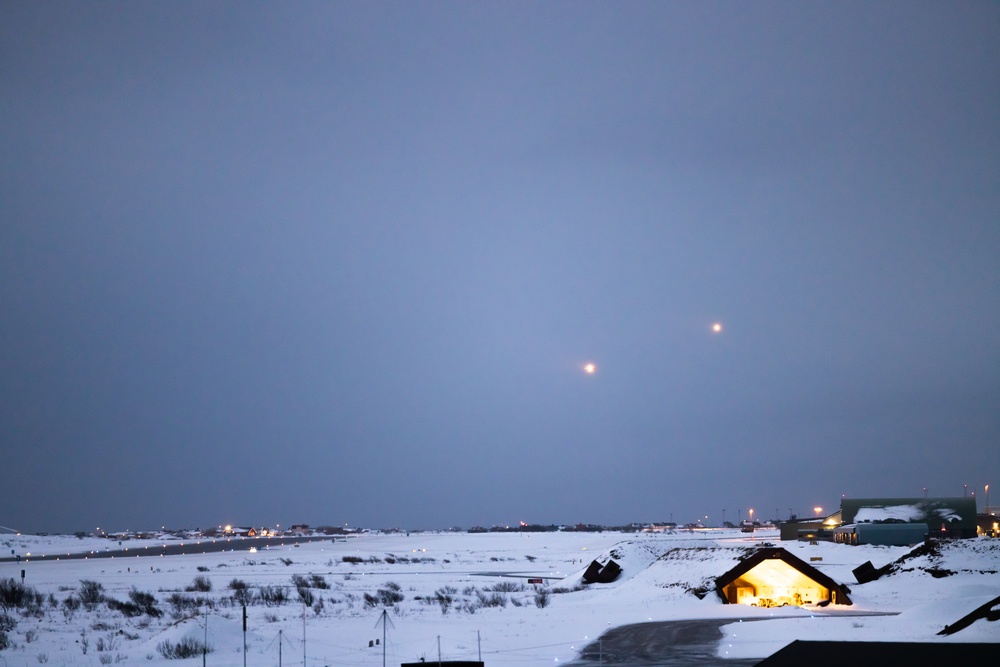 U.S. Marine Corps F/A-18 Hornets with VMFA-312 arrive in Norway for Exercise Nordic Response 24