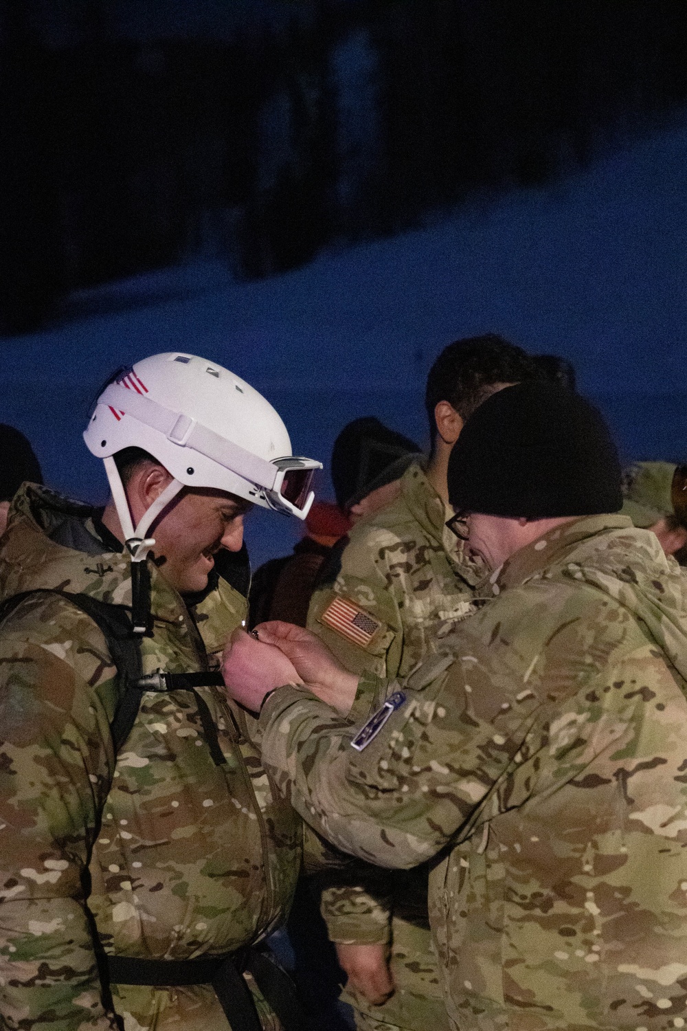 Soldiers with the 10th Mountain Division and Members of the National Ski Patrol Participate in the Hale to Vail Traverse