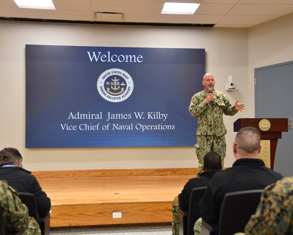 VCNO Kilby visits Senior Enlisted Academy