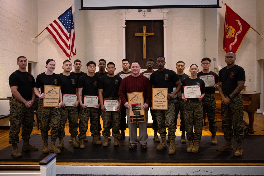 H&amp;S Bn Martial Arts Instructor Course 43-24 Graduation