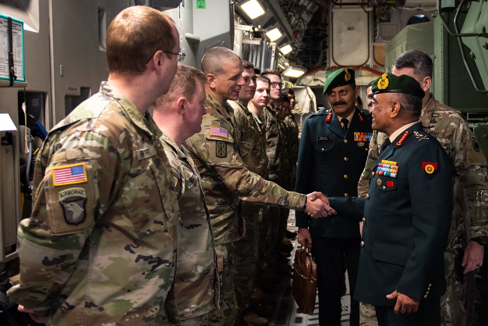 JBLM welcomes Chief of Staff of the Indian Army Gen. Manoj Pande