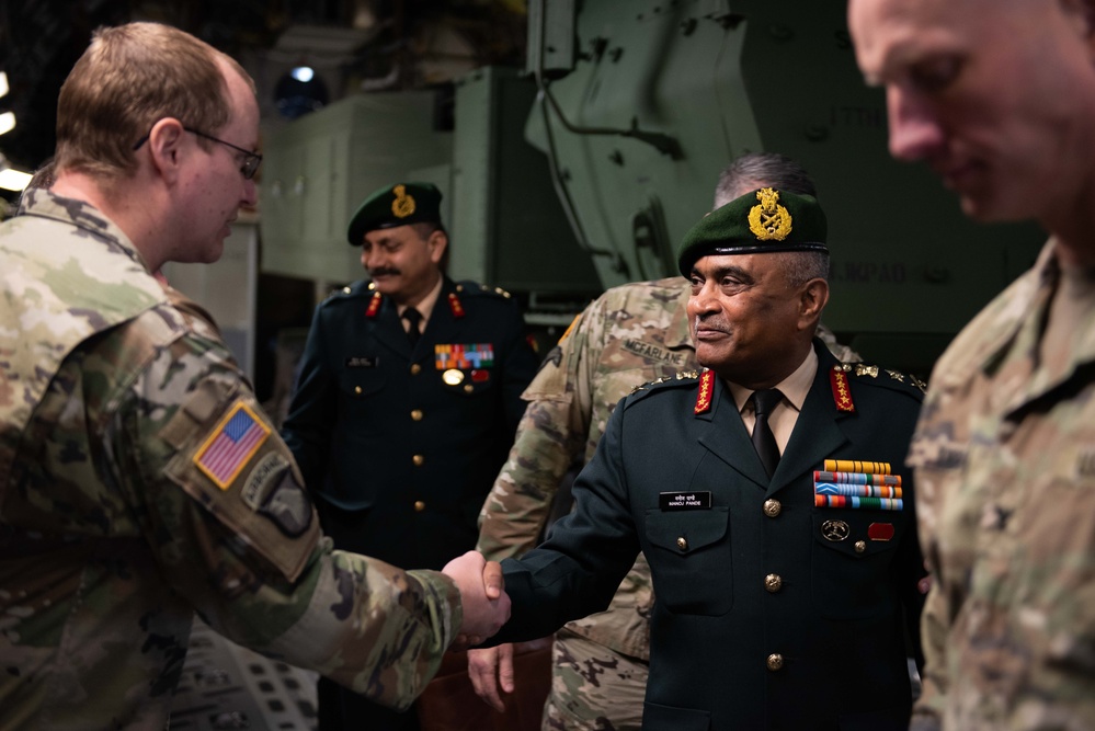 JBLM welcomes Chief of Staff of the Indian Army Gen. Manoj Pande