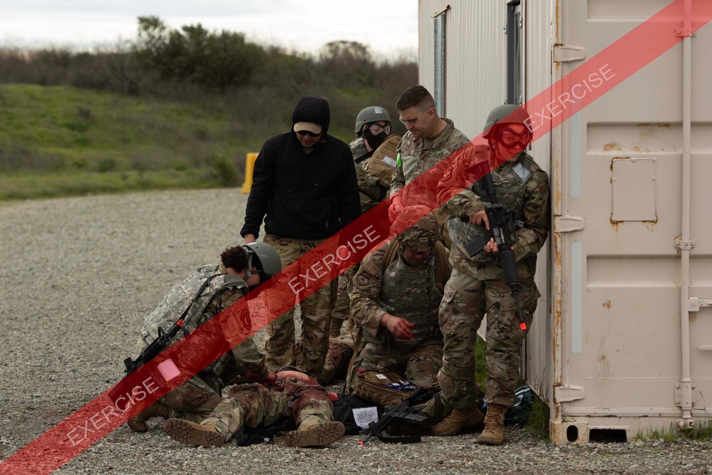Combat medic pilot course at Travis AFB