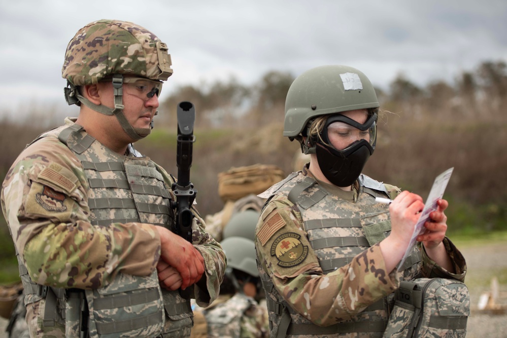 Combat medic pilot course at Travis AFB