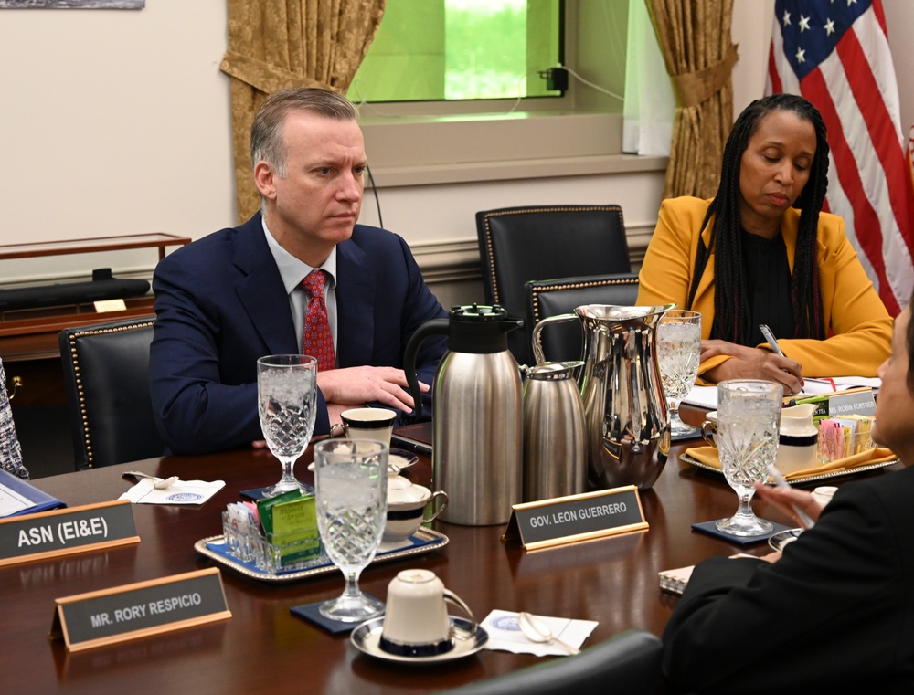 Under Secretary Erik Raven and the Assistant Secretary for EI&amp;E Meredith Berger meets with Guam’s Governor Lou Leon Guerrero