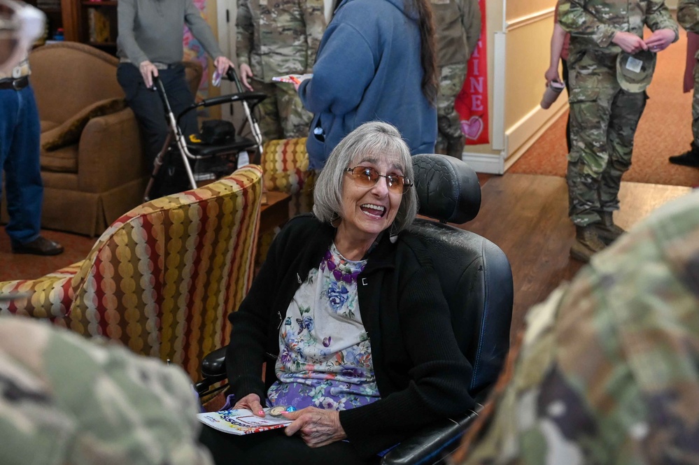 Heartfelt Connections: Airmen deliver Valentines to Veterans