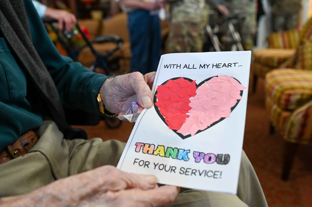 Heartfelt Connections: Airmen deliver Valentines to Veterans