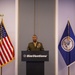 Col. Michael L. Brooks, Marine Corps Base Quantico commander, speaks at the Fredericksburg Regional Chamber of Commerce