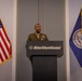 Col. Michael L. Brooks, Marine Corps Base Quantico commander, speaks at the Fredericksburg Regional Chamber of Commerce