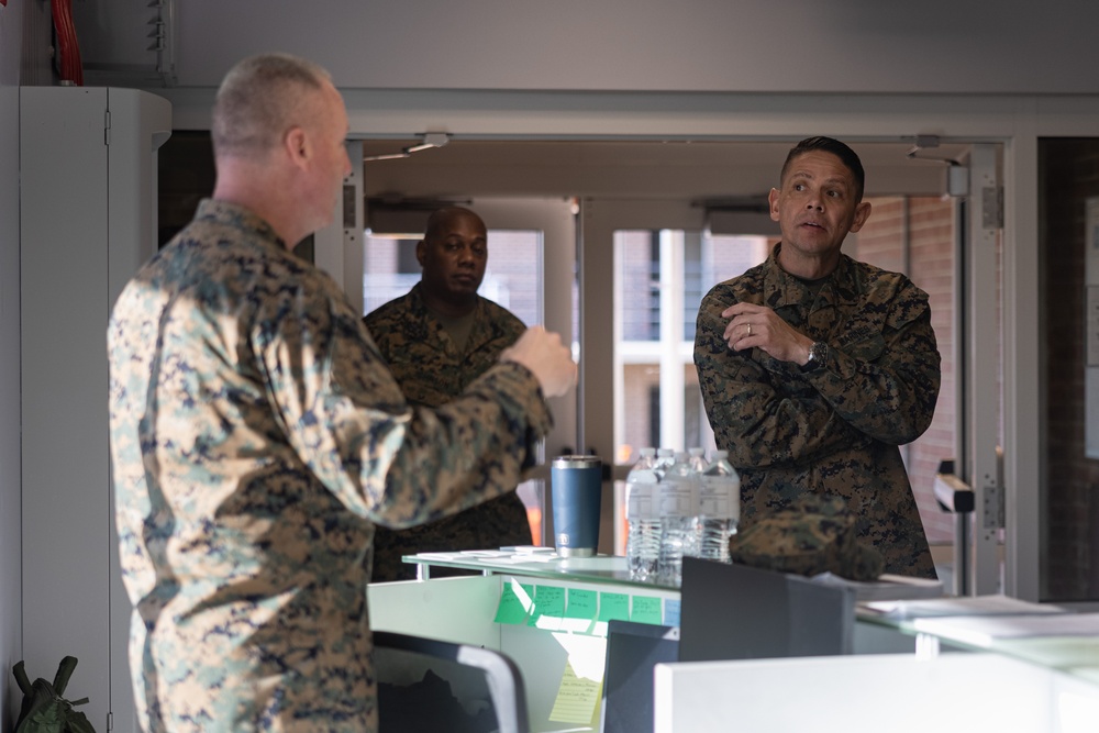 Sgt. Maj. Ruiz Visits the 2nd Marine Logistics Group Human Performance Center