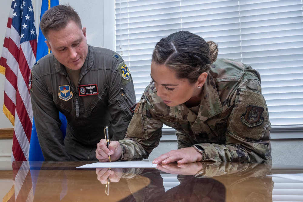 TSgt Jessica Horrice Oath of Office
