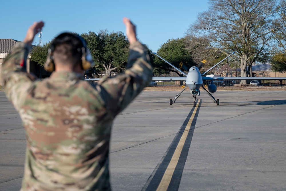 MQ-9 Reaper historic first landing at Shaw Air Force Base