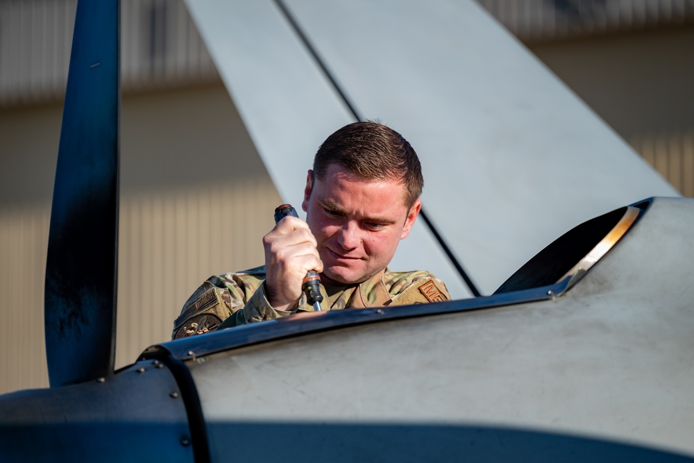 MQ-9 Reaper historic first landing at Shaw Air Force Base