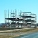 Fort McCoy’s third barracks project taking shape into late February; steel framework continues