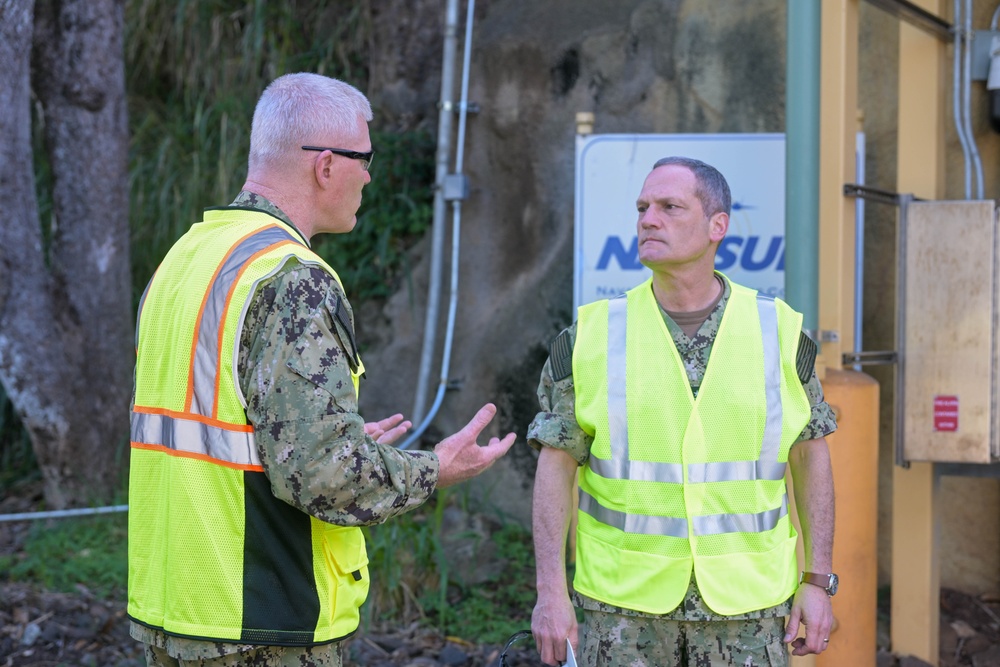 Vice Adm. Jablon tours the Red Hill Bulk Fuel Storage Facility