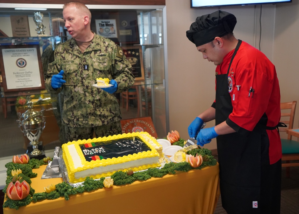 NWS Yorktown's award winning Scudder Hall Galley hosts Black History Month special meal