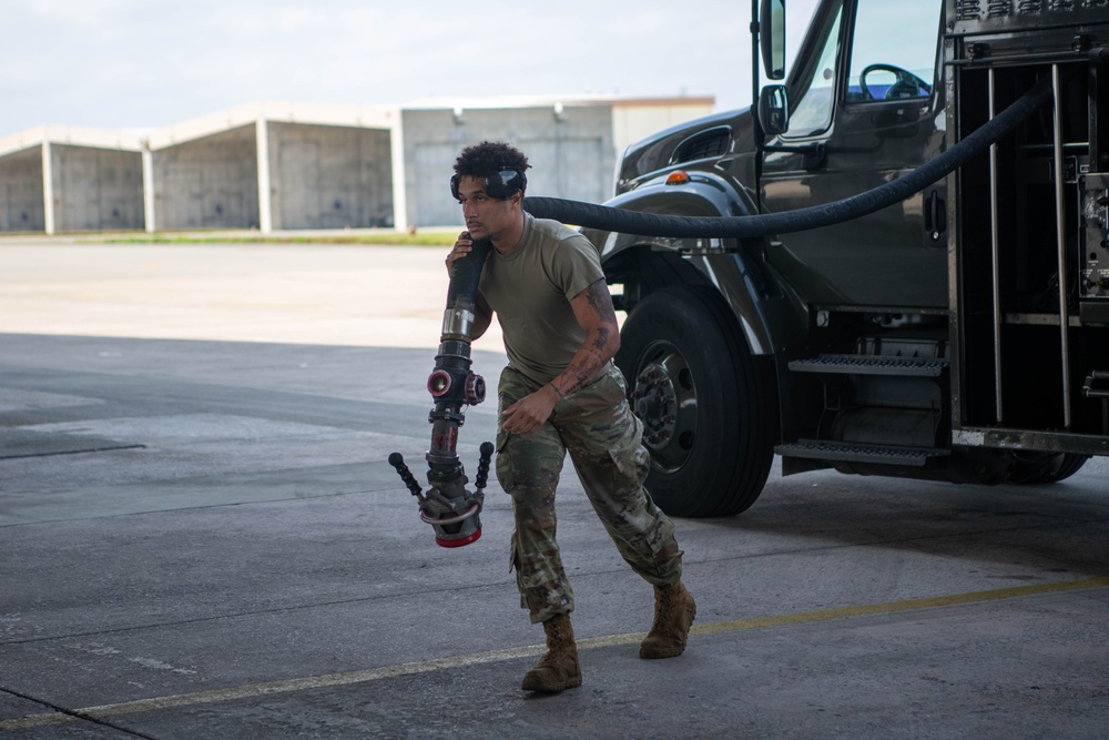 Airmen conduct ACE rapid turn exercise