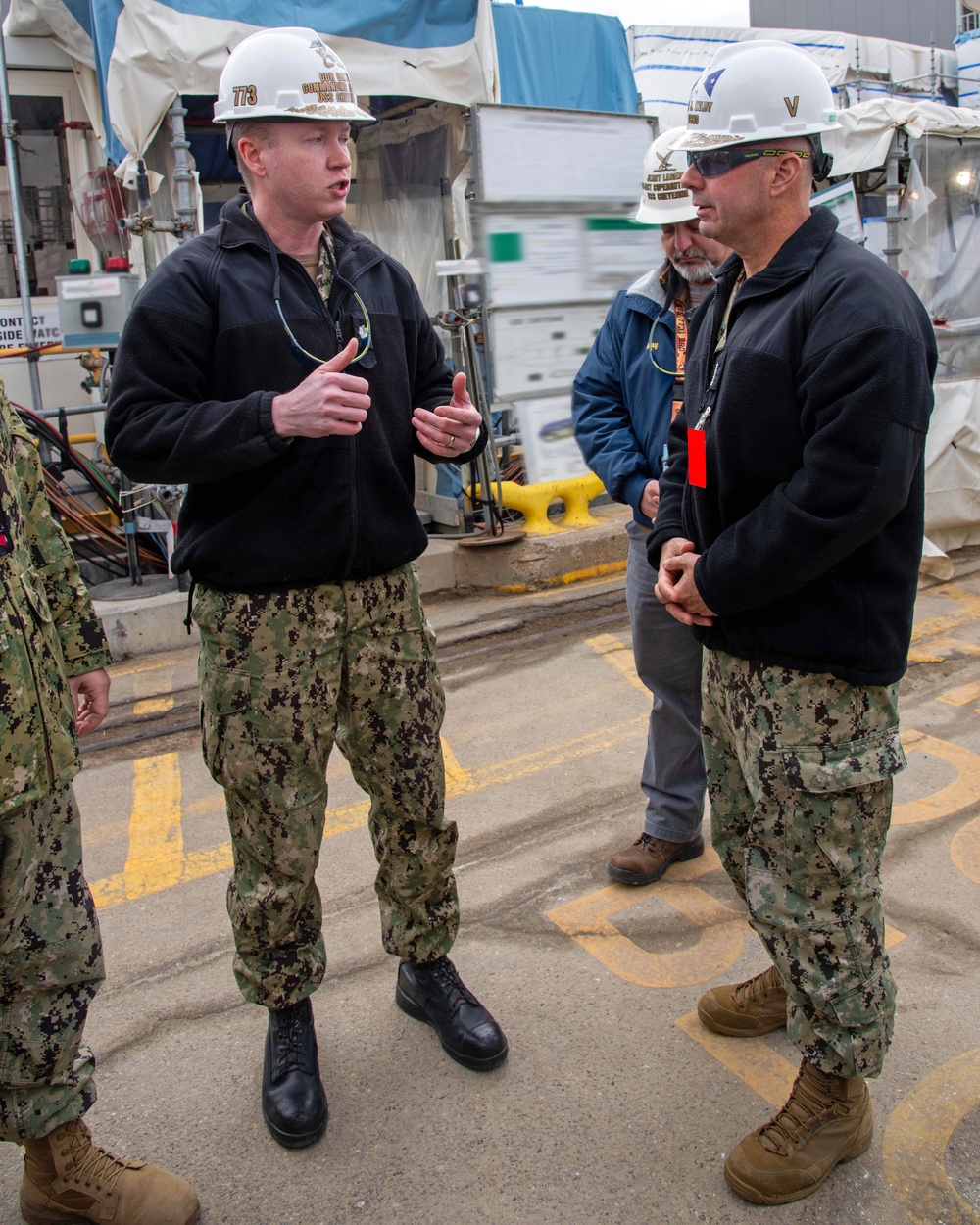 VCNO Adm. Jim Kilby Visits Portsmouth Naval Shipyard