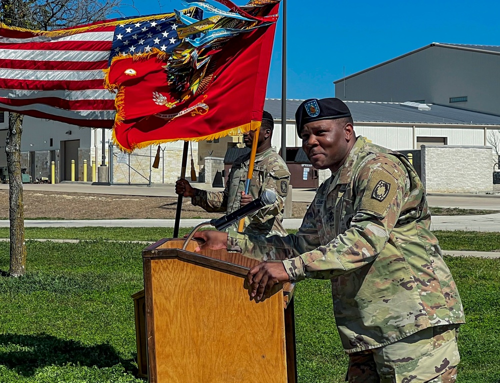 Echo Company 1-44 Air Defense Assumption of Responsibility ceremony