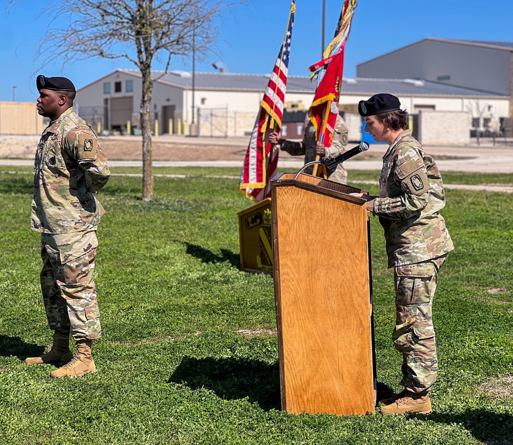 Echo Company 1-44 Air Defense Assumption of Responsibility ceremony