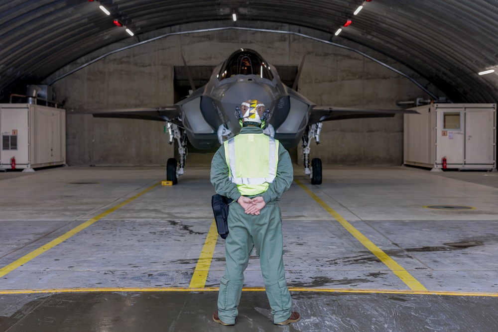 Marine Fighter Attack Squadron (VMFA) 542 executes flight operations in preparation for Exercise Nordic Response 24