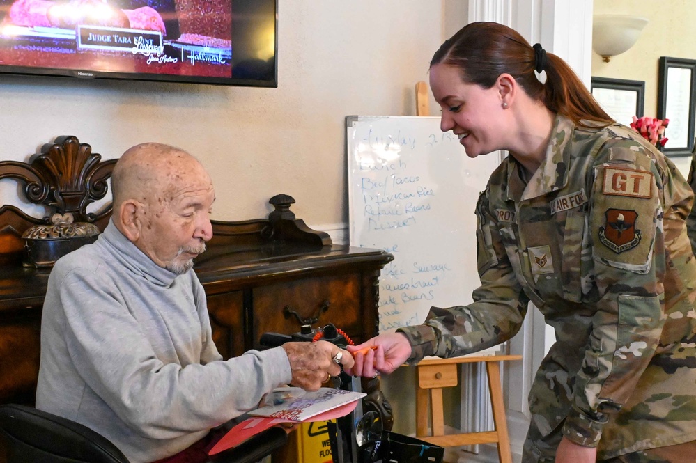 Heartfelt Connections: Airmen deliver Valentines to Veterans