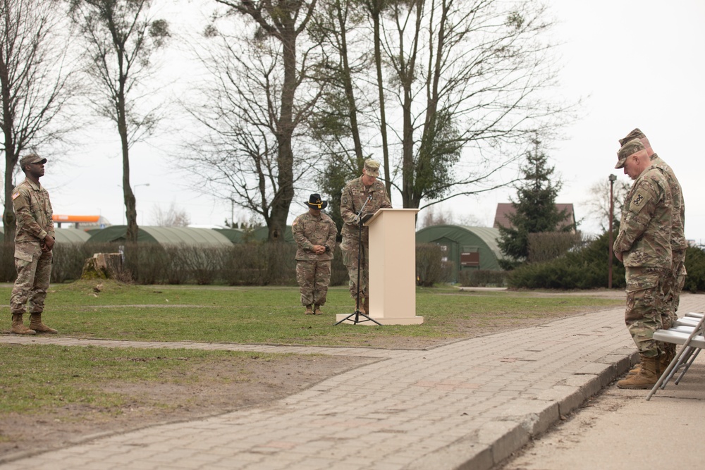 Sustainment Soldiers host a transfer of authority ceremony