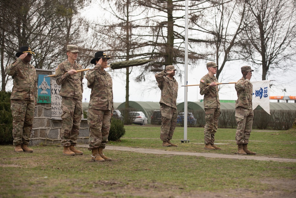 Sustainment Soldiers host a transfer of authority ceremony