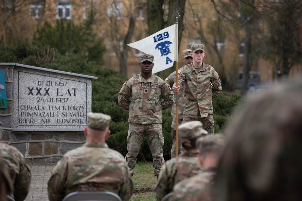 Sustainment Soldiers host a transfer of authority ceremony