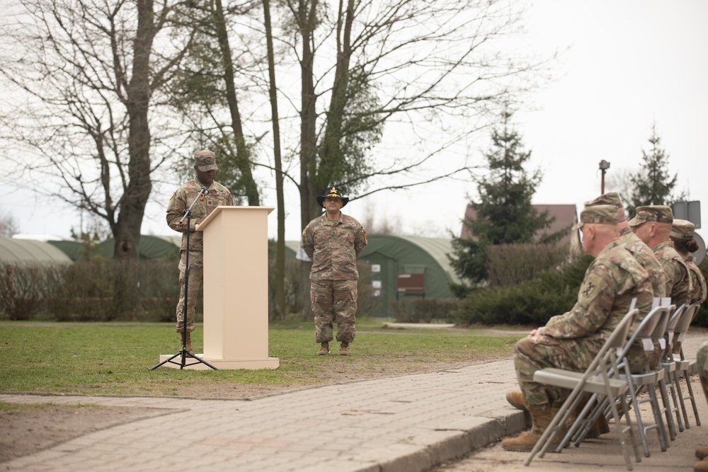 Sustainment Soldiers host a transfer of authority ceremony