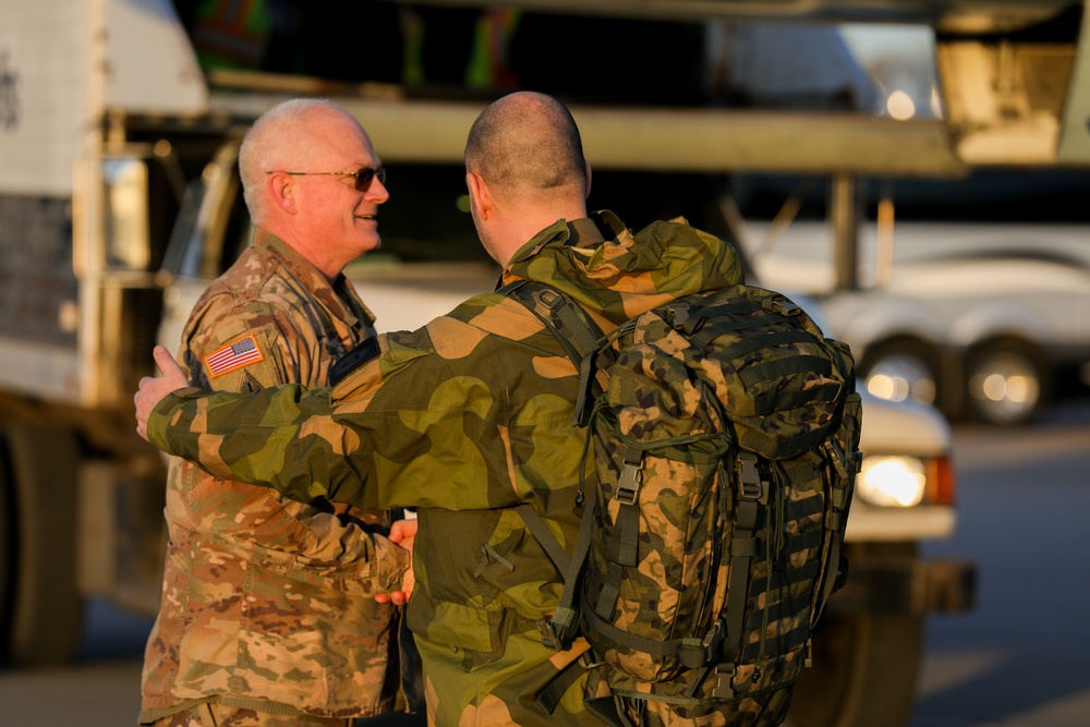 The Norwegian Home Guard Land at 133rd Air Wing for 51st NOREX