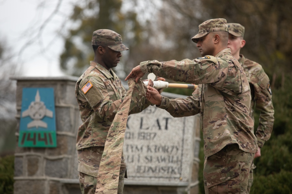 Sustainment Soldiers host a transfer of authority ceremony