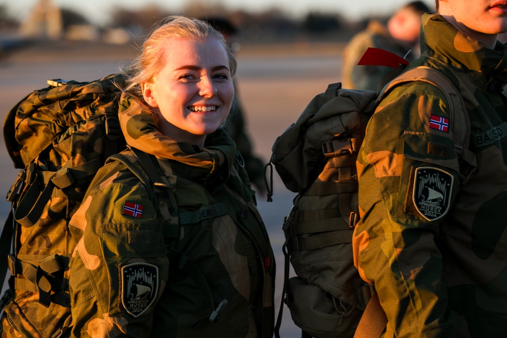 The Norwegian Home Guard Land at 133rd Air Wing for 51st NOREX